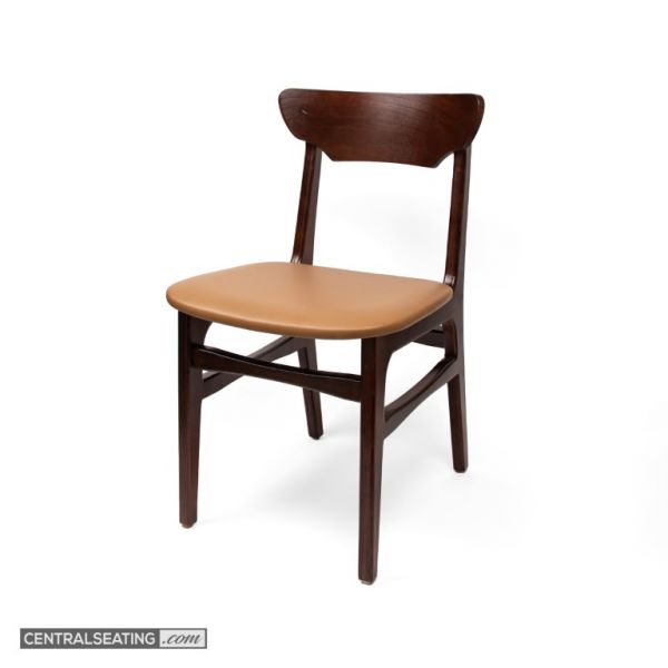 mid-century walnut dining chair