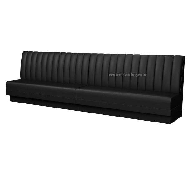 Banquette Modern Restaurant Upholstered Booth with 6" Wide Vertical Channels - B1004-6W