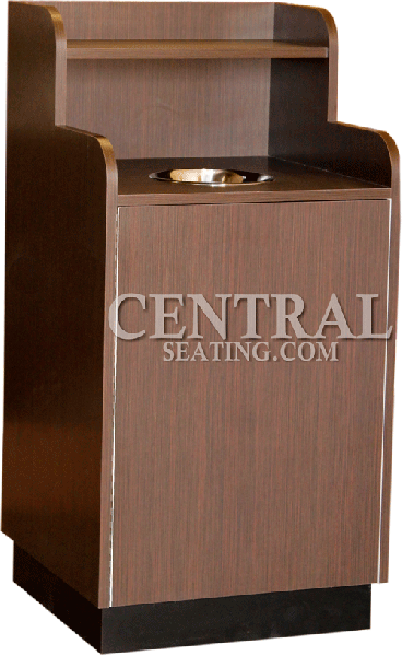 Restaurant Trash Can with Tray Holder - Single CT202
