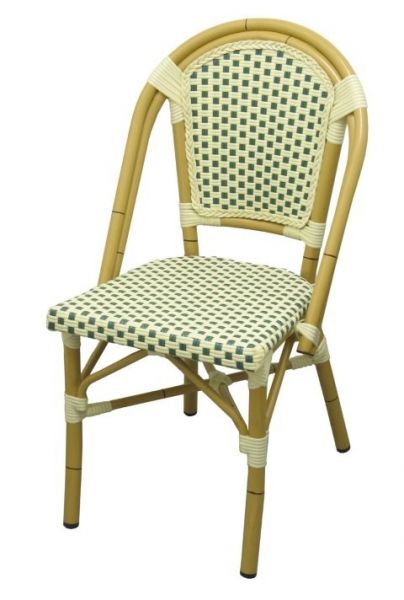 Natural Bamboo Style Aluminum Outdoor Chair Ac055gr - Aluminum Bamboo Outdoor Furniture