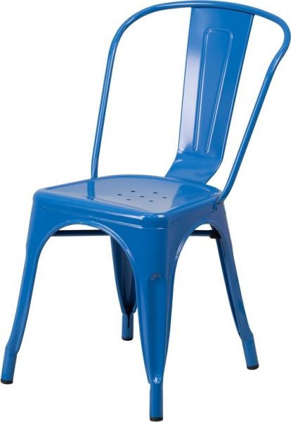 Classic Restaurant Industrial Chair in Blue Color SC781BL