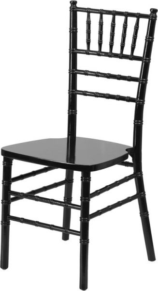 Wood Chiavari Chair in Black WCC70B