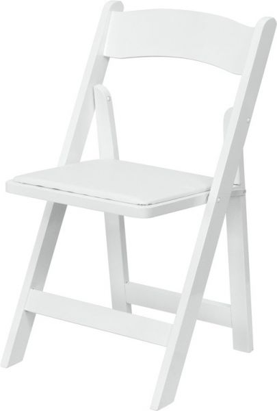 White Wood Folding Chair WFC60-W