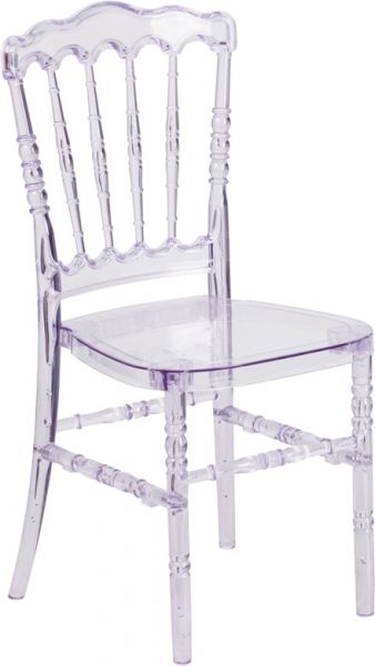 Flash Elegance Crystal Ice Stacking Napoleon Chair Y-1-GG