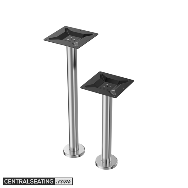 Stainless Steel Bolt Down Table Base, Dining and Bar Height TBSS0828