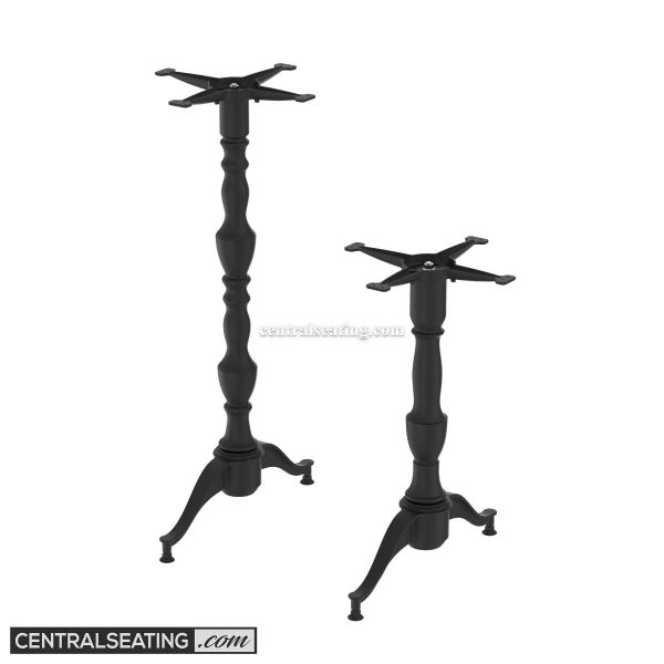 T style Designer Table Base | Commercial-Grade | Adjustable Gliders | Dining & Bar Height Options