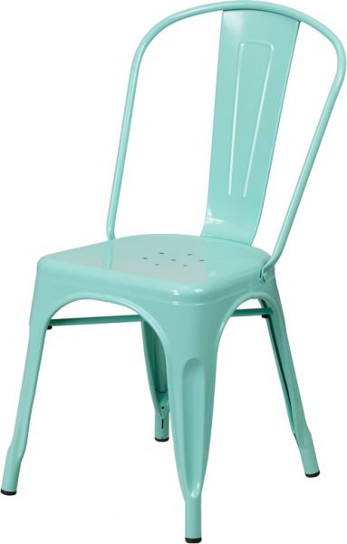 Mint Green Metal Indoor-Outdoor Stackable Chair SC781MG