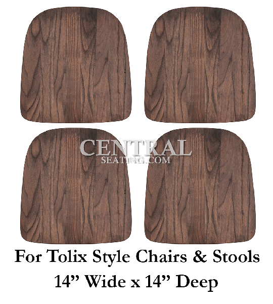 Set of 4 Replacement Elm Wood Saddle Seats for Tolix Style Metal Restaurant Dining Chair & Stool SCTWS-W