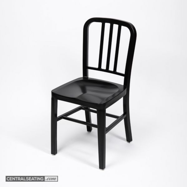 Matte Black Replica Navy Chair – Durable Steel Frame & Sleek Finish
