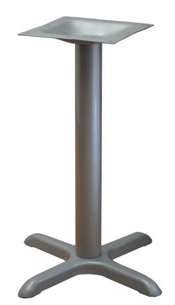 22"x22" X Base Table Leg in Silver Color TBS2222