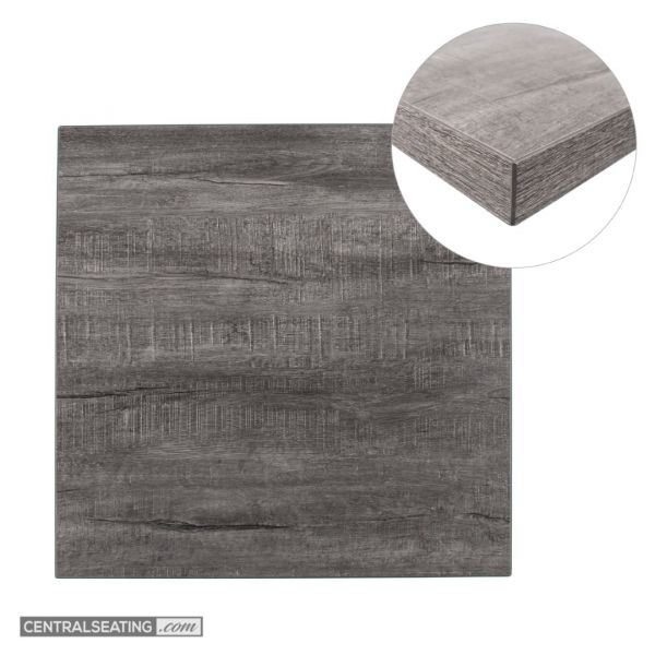 Reversible Robust Laminated Table Top, Dark & Medium Grey Colors - TLR-DGG