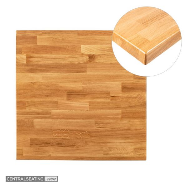 Solid White Oak Butcher Block Table Top in Natura Color - TWT11N