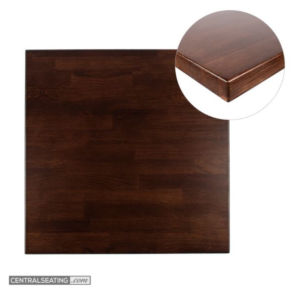 Solid White Oak Butcher Block Table Top in Dark Walnut Color - TWT11DW