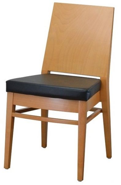 Flat Back Wood Dining Chair WC260N