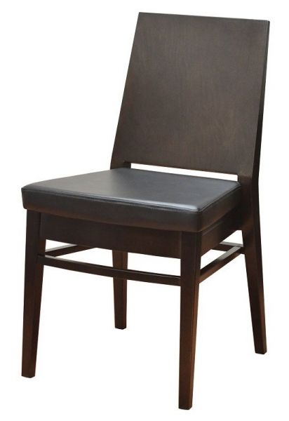 Flat Back Wood Dining Chair WC260W