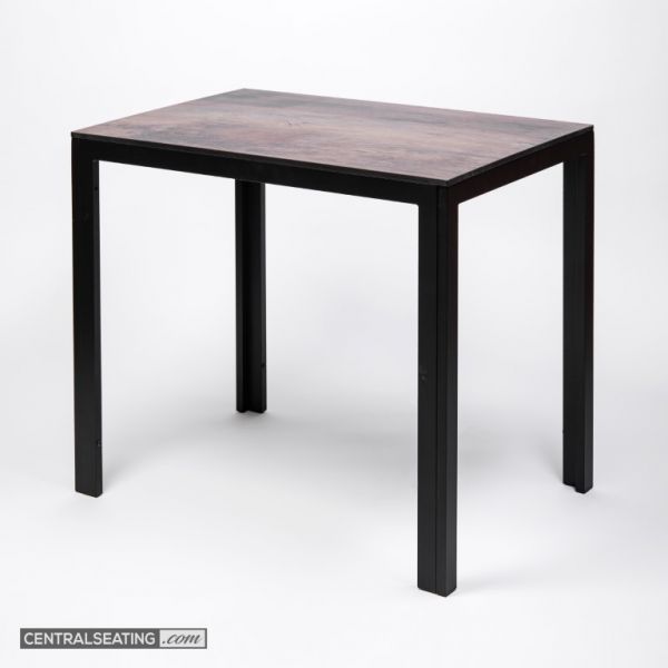Weathered Oak Commercial Patio Table – ADA Accessible and Built for Durability