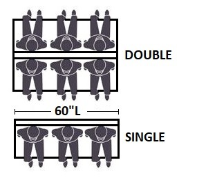 Standard Restaurant Booth Size