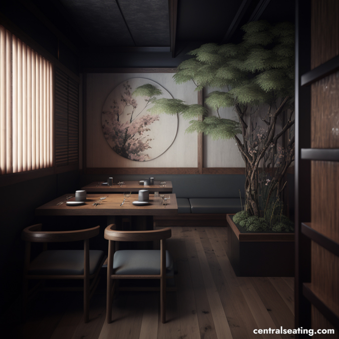 Japanese Zen  Restaurant Interior Design