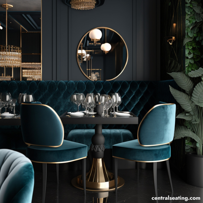 Hollywood Glamour Restaurant Interior Design