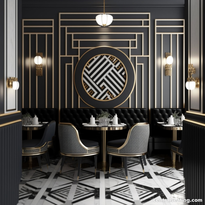 Art Deco Elegance Restaurant Interior Design