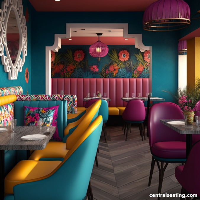Bold and Bright  Restaurant Interior Design
