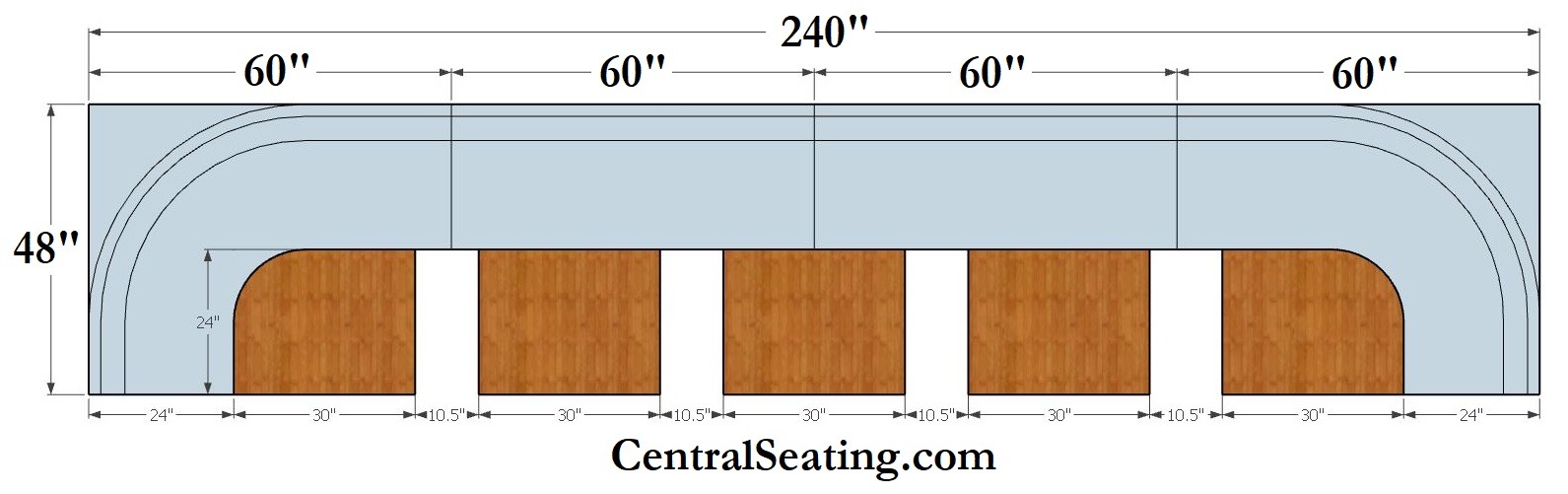 Table Size for 240
